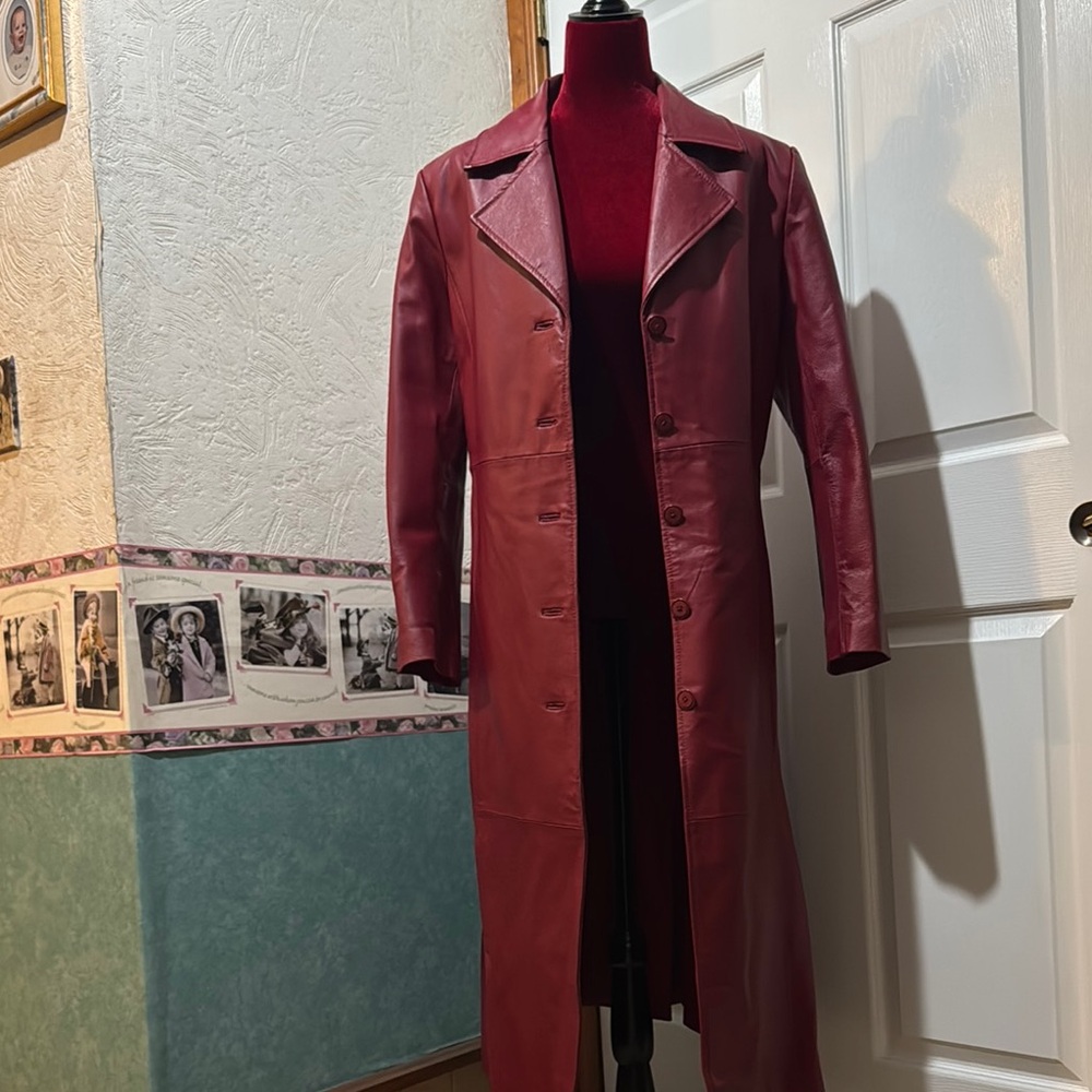 Marc Mattis woman’s vintage leather coat.